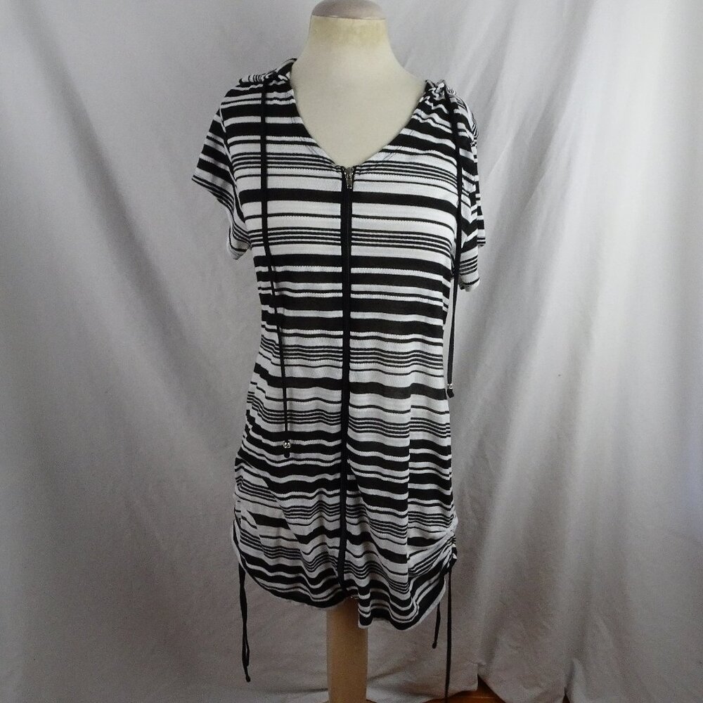 Dotti Women Hooded Zip Up Swimsuit Cover up Size M